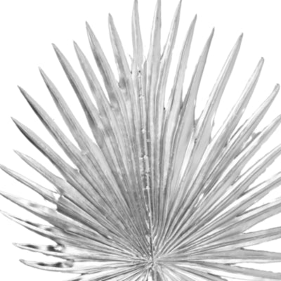 Hbx ramo artificiale livistonia color argento 85 cm | 20 pezzi
