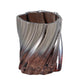 Ptmd portacandela paisley marrone argento 10 cm | 6 pezzi