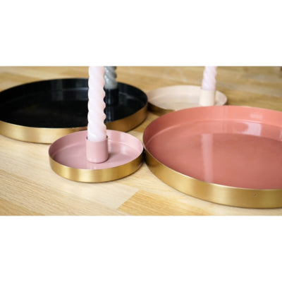 Daan kromhout kandelaar rond marrakech beige 12 cm | 8 stuks