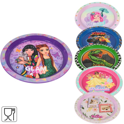 Home universe plato infantil plastico 21 cm 6 surtidos | 24 piezas