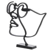 Light living beeld face zwart 45 cm | 4 stuks