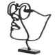 Statua vivente leggera viso nero 45 cm | 4 pezzi