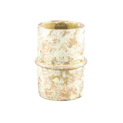 Ptmd vaso da fiori werix crema m 17 cm | 16 pezzi