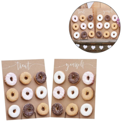 Ginger ray tafeldecoratie donut wall rustiek 42 cm set van 2 | 5 stuks
