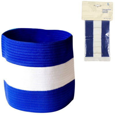 Fascia da capitano blu bianca | 24 pezzi