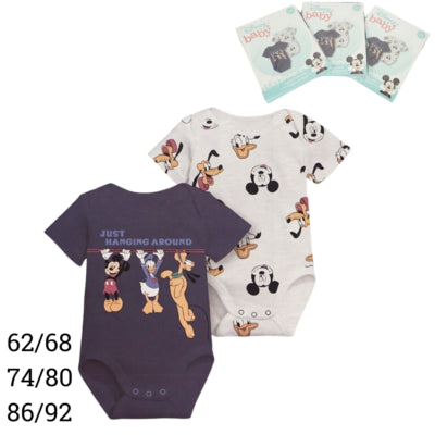 Pelele bebe disney mickey mouse 2 piezas 3 surtidos | 24 piezas