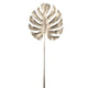 Hbx ramo artificiale monstera color champagne 72 cm | 20 pezzi