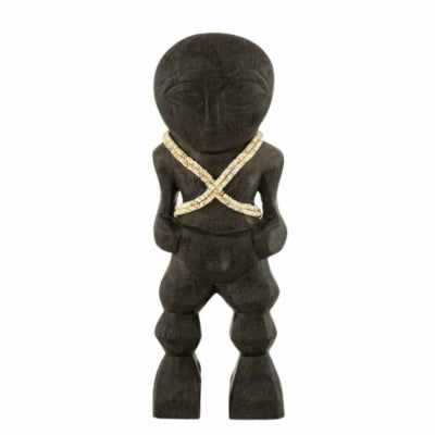 Figura J-line in legno di mango primitivo nero 41 cm | 6 pezzi