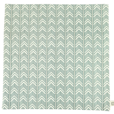 Funda de cojín de comercio justo gráfico verde 45 x 45 cm | 12 piezas