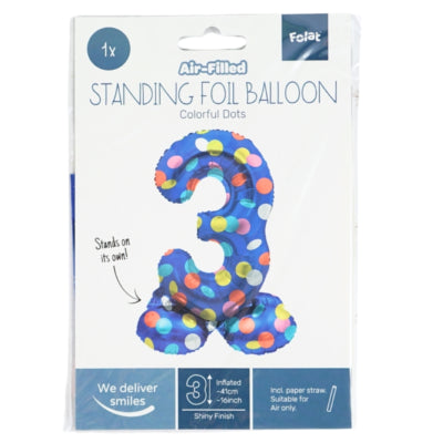 Globo foil folat de pie 3 puntos 41 cm | 20 piezas