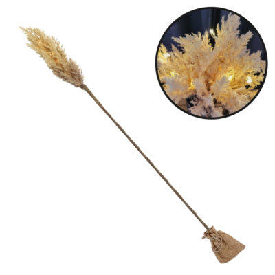 Countryfield rama artificial astilbe LED a batería marrón claro 90 cm | 12 piezas