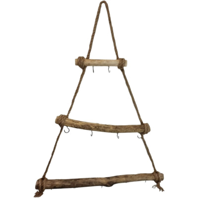 Decorazione murale albero di Natale con ganci 70 cm | 8 pezzi
