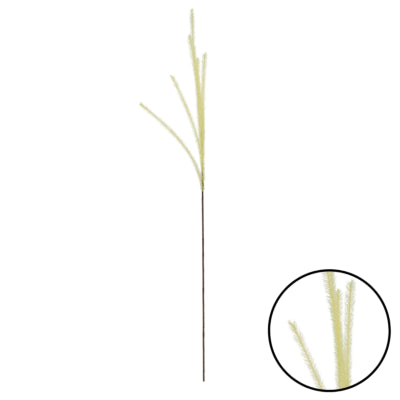 Rama artificial Countryfield con 6 penachos amarillo 112 cm | 24 piezas