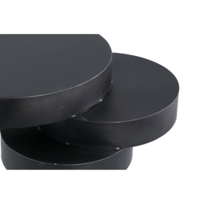 Ptmd bijzettafel essy zwart 68 cm | 2 stuks