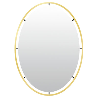 Specchio da parete Len-fra salem color oro 80 cm | 2 pezzi