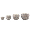 Ptmd bloempot fareeda s grijs 14 cm | 12 stuks