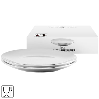 Piatto Vtwonen color argento 20 cm set da 2 | 6 pezzi