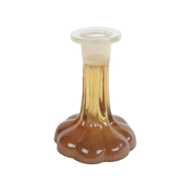 Candeliere eline vetro marrone crema 11 cm | 12 pezzi