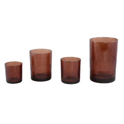 Portacandele Ptmd yousra l color rame 10 cm | 6 pezzi