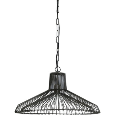 Lampada a sospensione Light Living Kasper Nero 55 cm | 2 pezzi
