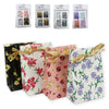 Geschenkverpakking 4 stuks met strik glitters 14 cm 4 assorti | 24 stuks