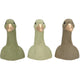 Statua Daan Benthout testa d'anatra verde 20 cm 3 assortiti | 6 pezzi