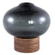 Ptmd vaas fleure grijs 19 cm | 2 stuks
