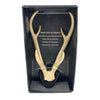 Wanddecoratie hertengewei op bord 34,5 cm | 6 stuks