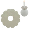 Stjernsund anello per candela loua fiore grigio lucido 9,3 cm | 24 pezzi
