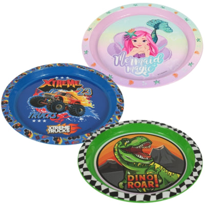Home universe plato infantil plastico 21 cm 6 surtidos | 24 piezas