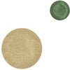 Plato decorativo melamina brillo verde dorado 18 cm 2 surtidos | 36 piezas