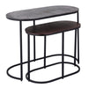 Tavolino Ptmd Janca alluminio 69 cm set da 2 | 2 pezzi