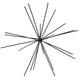 Housevitamin ornament firework metaal zwart 25 cm | 12 stuks