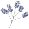 Daan kromhout kunsttak palm leaf zijde blauw 125 cm | 6 stuks