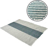 Lesli living esquina vloerkleed jade groen wit 140 x 200 cm | 4 stuks