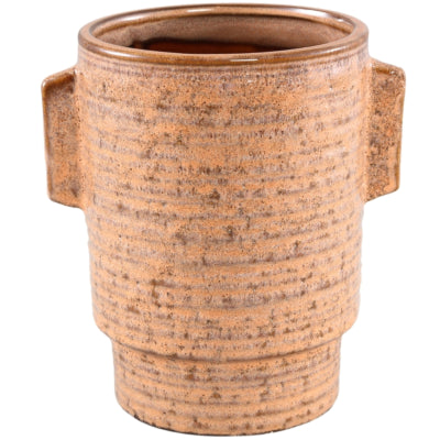 Vaso da fiori Ptmd Katelynn ceramica l arancione 19 cm | 4 pezzi