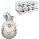 J-line kersthanger kerstman led op batterij 17 cm | 16 stuks - afbeelding 1