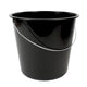 Secchio 10 litri nero | 10 pezzi