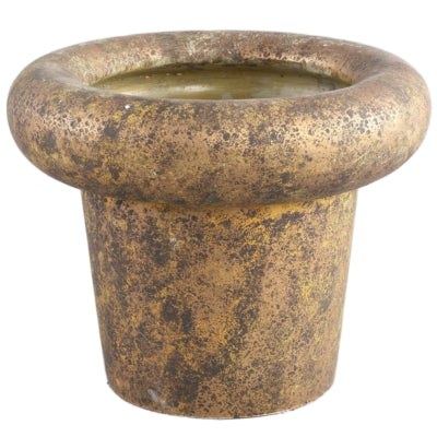 Vaso da fiori Ptmd relandi xl color oro 35 cm | 2 pezzi