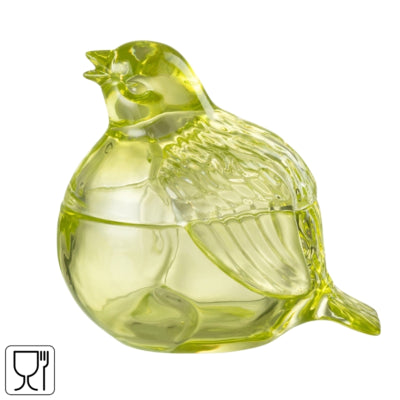 Olla J-line con tapa cristal paloma verde 14 cm | 12 piezas