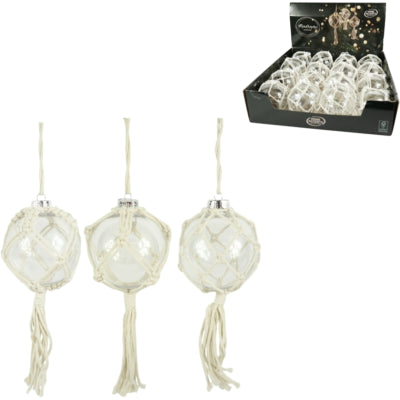 Ciondolo macramè Accenti per la casa 10 cm 3 assortiti | 48 pezzi