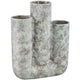 Ptmd vaso tubi bianco verde 35 cm | 4 pezzi