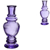 Vaas kaarsenhouder venice paars 15,5 cm 2 assorti | 24 stuks