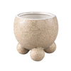 Maceta ptmd malinda s crema 12,5 cm | 12 piezas