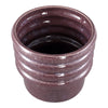 Ptmd bloempot melisa keramiek l paars 18 cm | 4 stuks