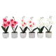 Orchidea artificiale in vaso 28 cm 6 assortiti | 12 pezzi
