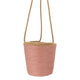 Cestino sospeso Daan in legno curvato tripoli rosa 16 cm | 10 pezzi