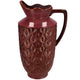 Vaso Daan in legno curvato boa con manico rosso 45 cm | 2 pezzi