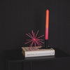 Housevitamin ornament firework metaal zwart 15 cm | 24 stuks