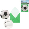 Biglietti d'invito calcio 10 cm 6 pezzi | 48 pezzi
